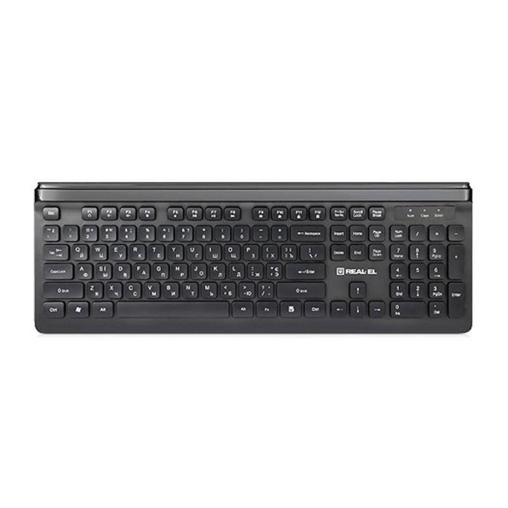 Клавіатура REAL-EL Comfort 7085 Ukr Black фото1