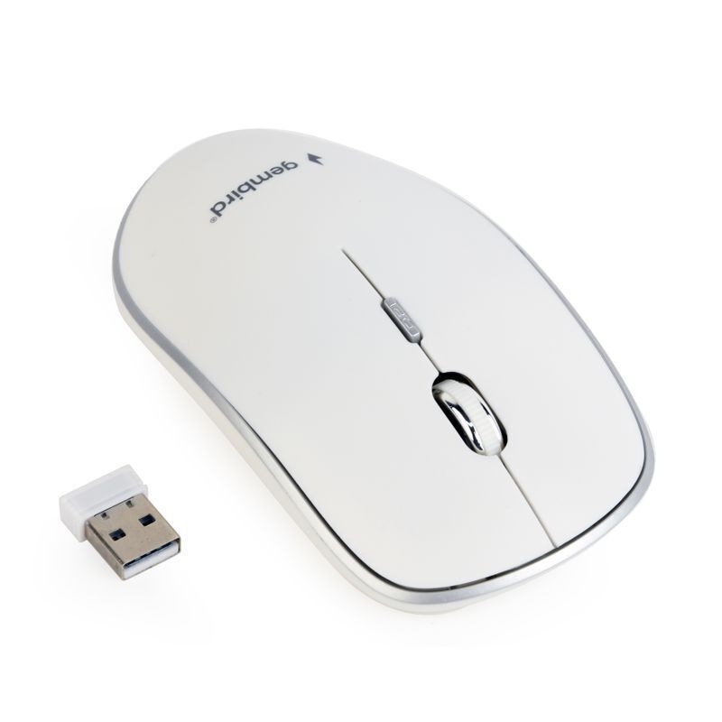 Миша Gembird USB, 1600 dpi, бiлий фото1