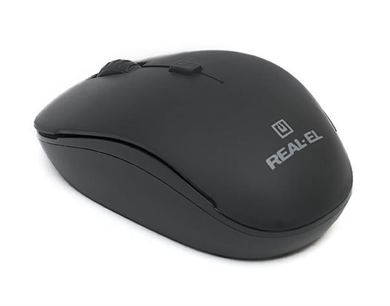 Мышь беспроводная REAL-EL RM-301 Wireless Black фото1