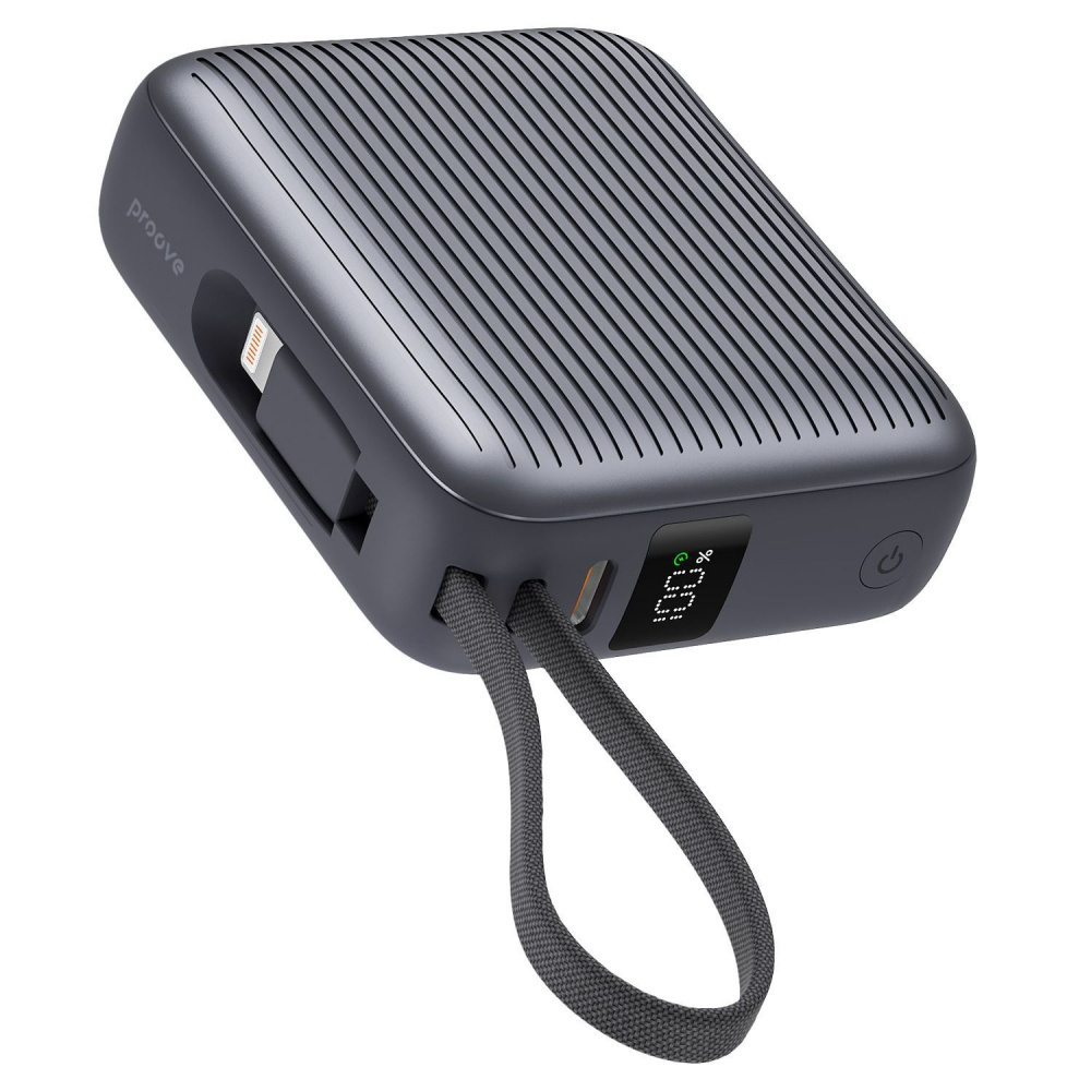 Універсальна мобільна батарея Proove Moon Rock 22.5W 10000mAh Gray (PBM122012105) фото1