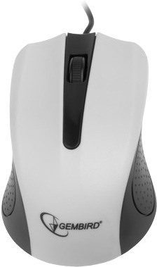 Мышь Gembird USB 1200 dpi, белый фото1