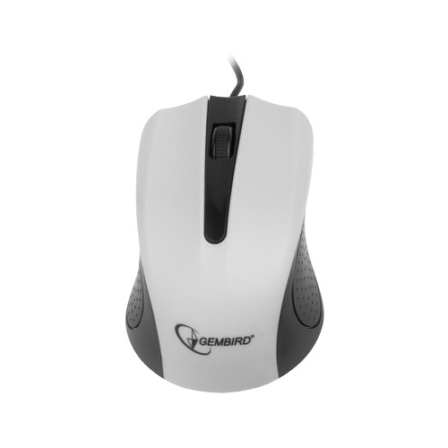Мышь Gembird USB 1200 dpi, белый