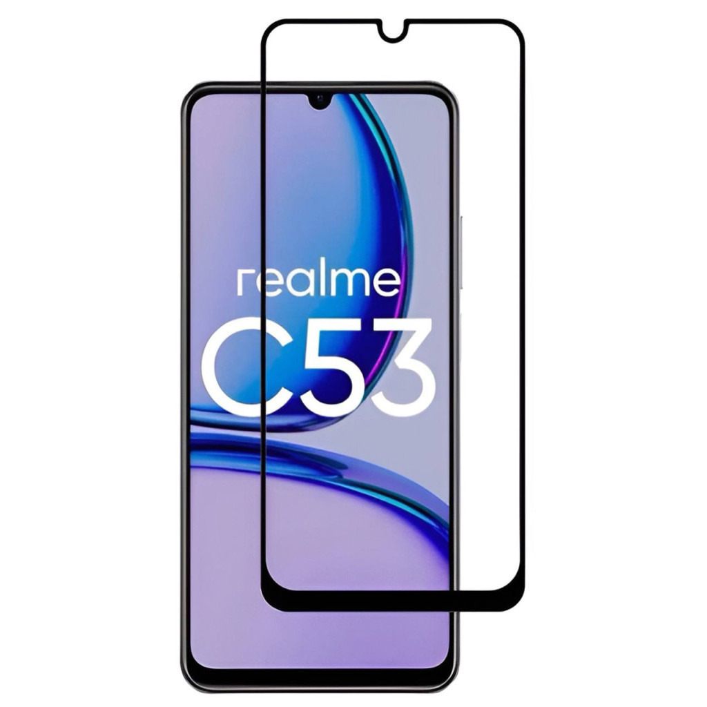 Защитное стекло BeCover для Realme C53 Black (710105) фото1