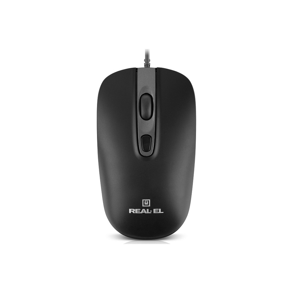 Мышь REAL-EL RM-222 Black (EL123200040) фото1
