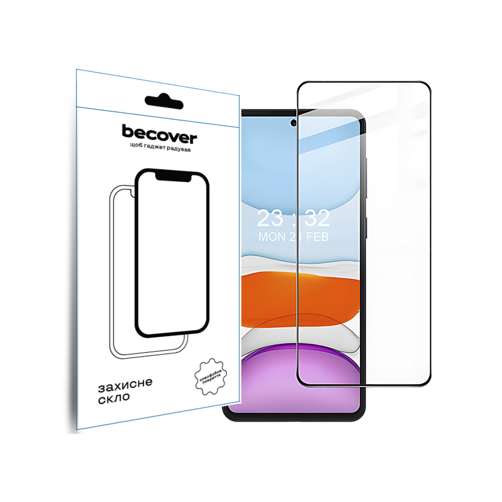 Захисне скло BeCover для Oppo A60 Black (711666) фото1