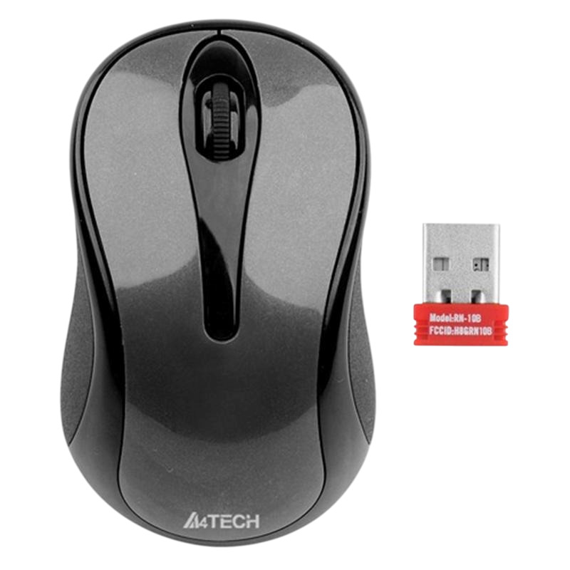 Миша бездротова A4Tech G3-280N Grey USB V-Track (Glossy grey) фото1