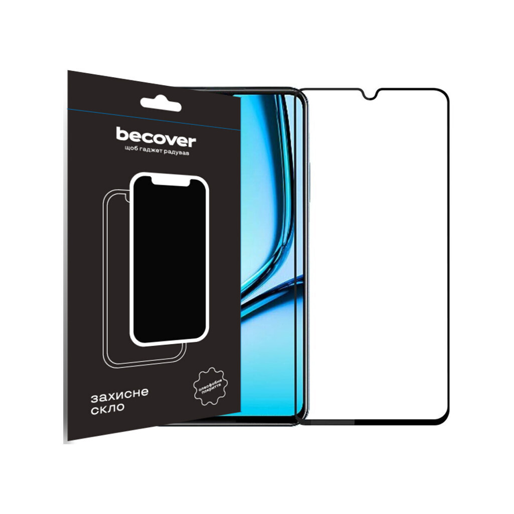 Захисне скло BeCover для Realme Note 50 Black (711317) фото1