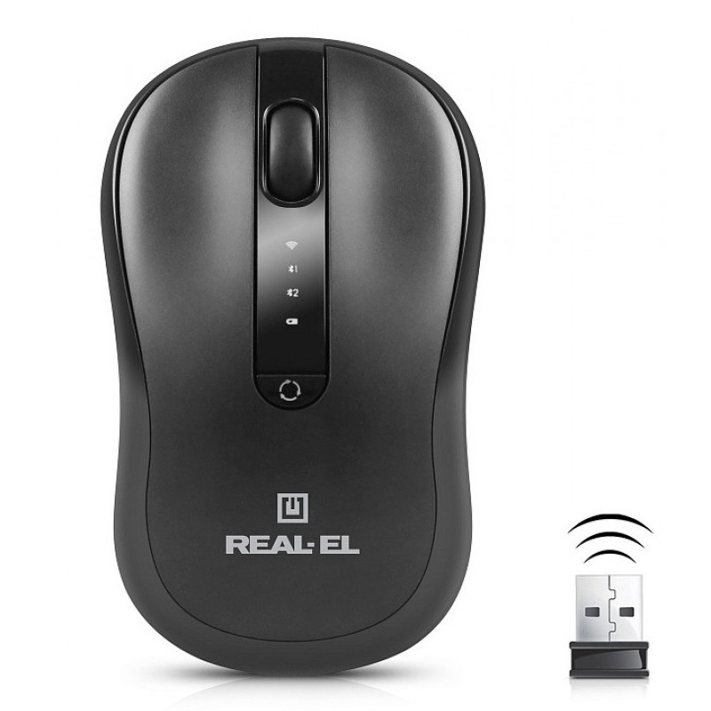 Мишь REAL-EL RM-450W Black фото1