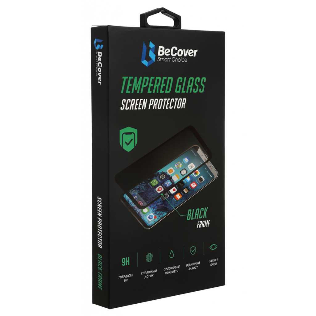 Захисне скло BeCover для Realme C25Y Black (707139) фото1