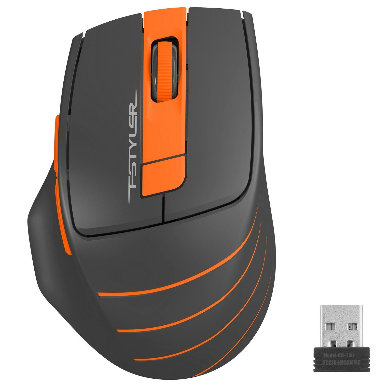 Миша бездротова A4Tech FG30S Orange/Black USB фото1