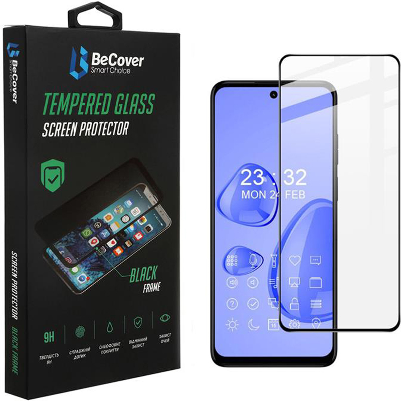 Защитное стекло BeCover для Motorola Moto G32 Black (707982) фото1