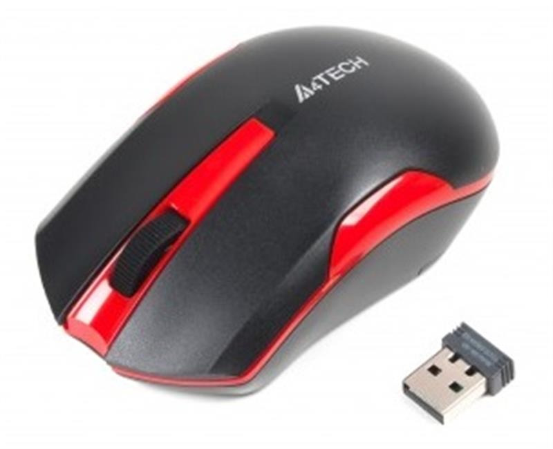 Миша бездротова A4Tech G3-200N Black/Red фото1
