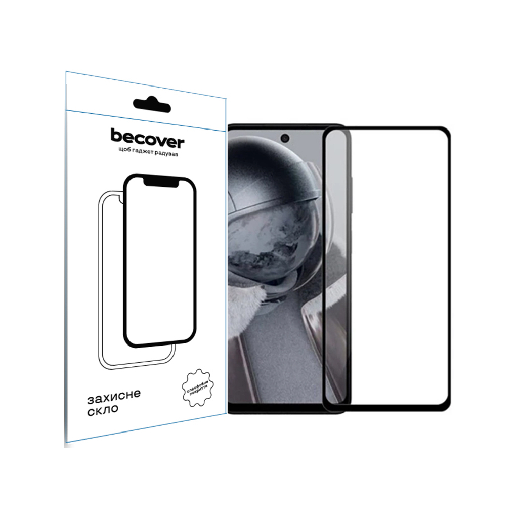 Захисне скло BeCover для Poco F6 Pro Black (712585) фото1