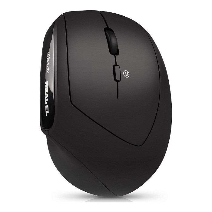 Мышь REAL-EL RM-490W Black фото1