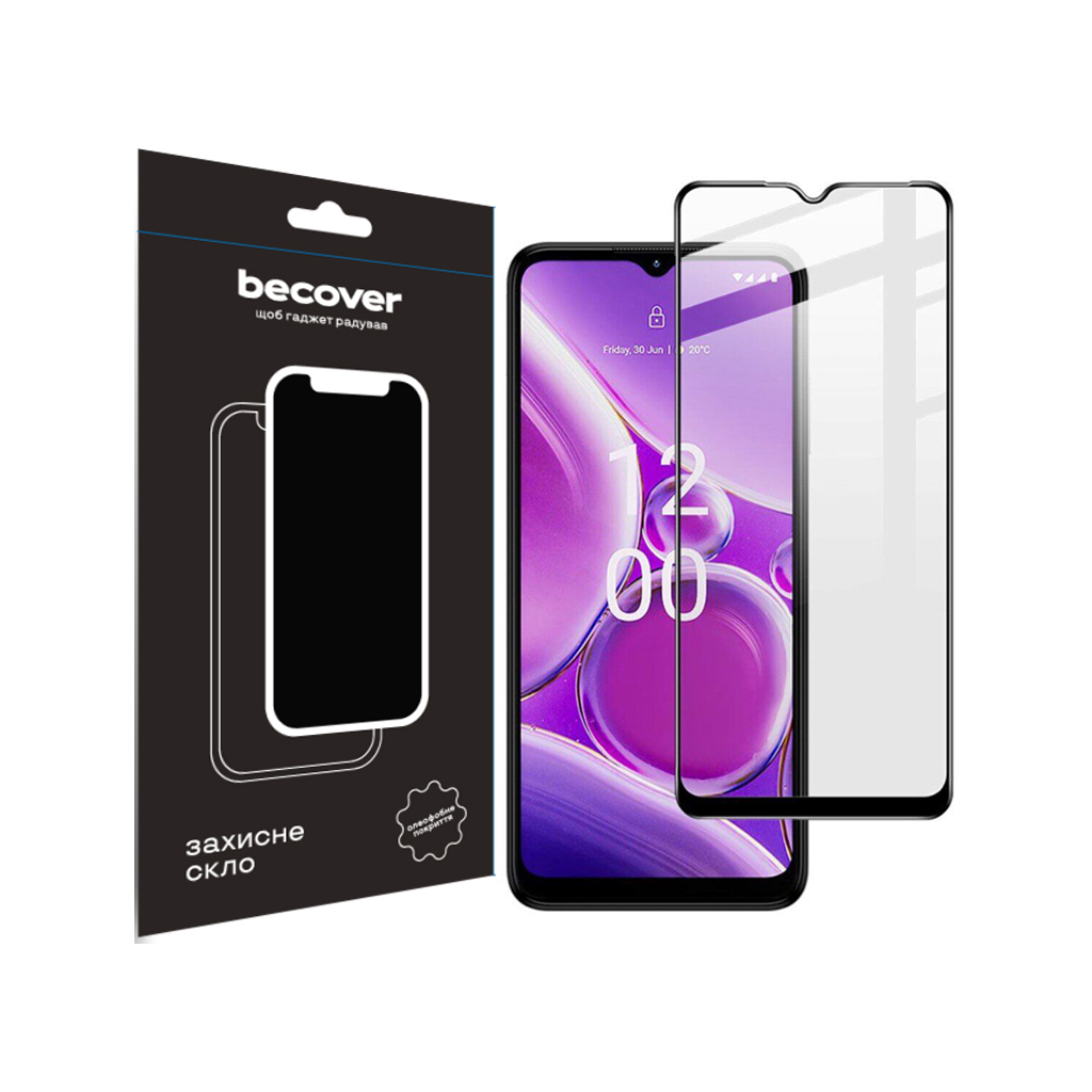 Защитное стекло BeCover для Nokia G42 5G Black (710729) фото1