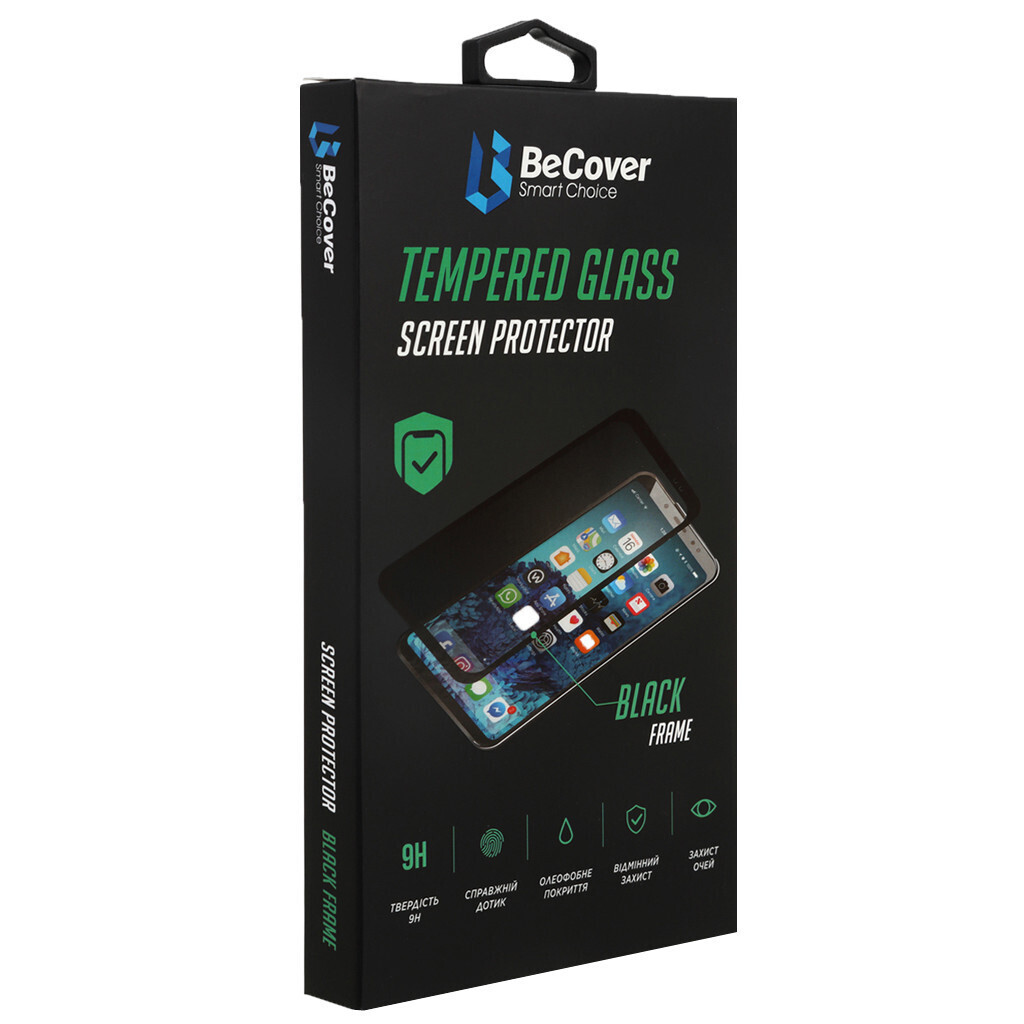 Захисне скло BeCover для Oppo A15/A16/A54s/A55 5G Black (706088) фото1