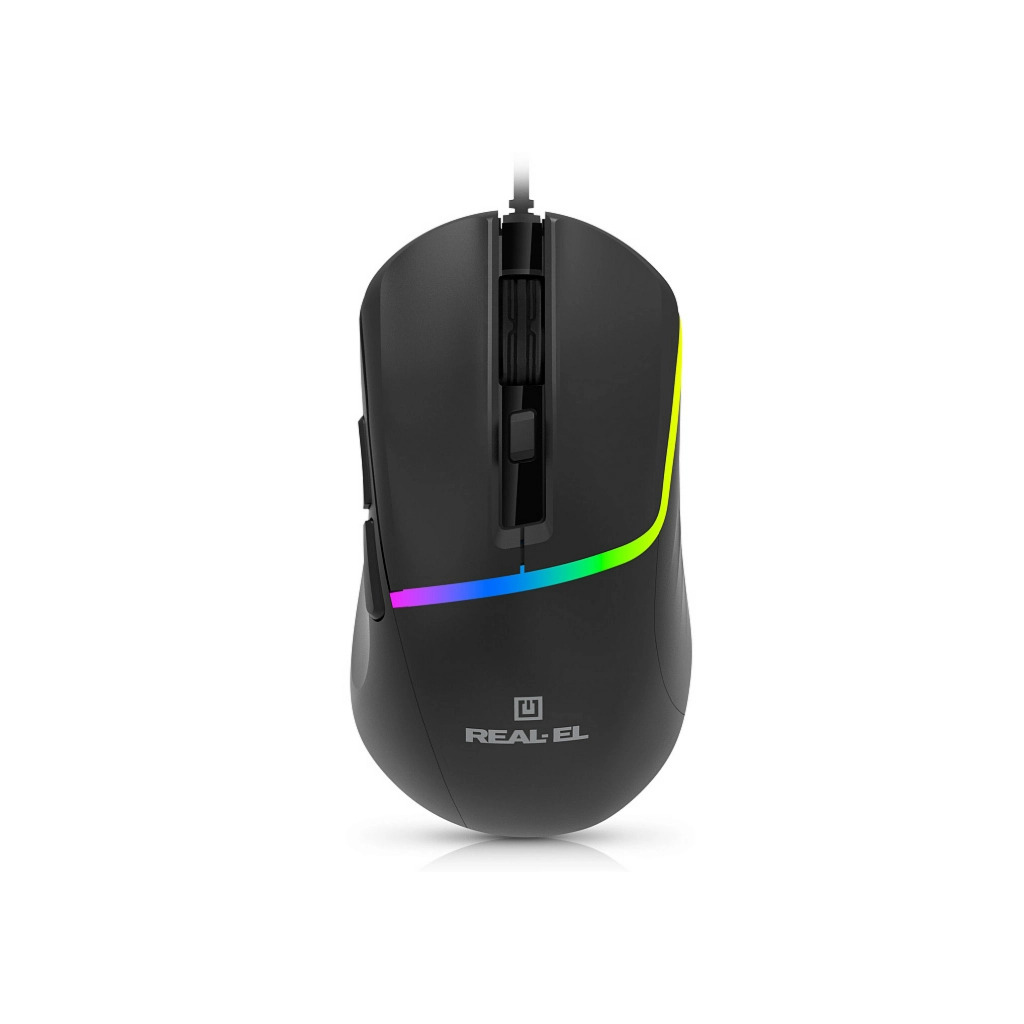 Мышь REAL-EL RM-530 Black фото1