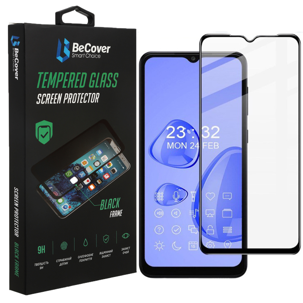 Захисне скло BeCover для Samsung Galaxy A04 SM-A045/A04s SM-A047 Black (708137) фото1