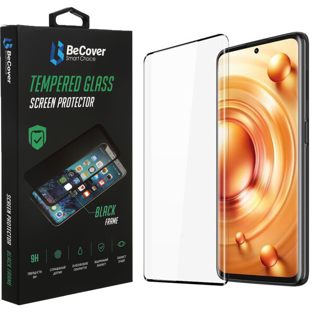 Захисне скло BeCover для Xiaomi 12 Lite Black (708560) фото1
