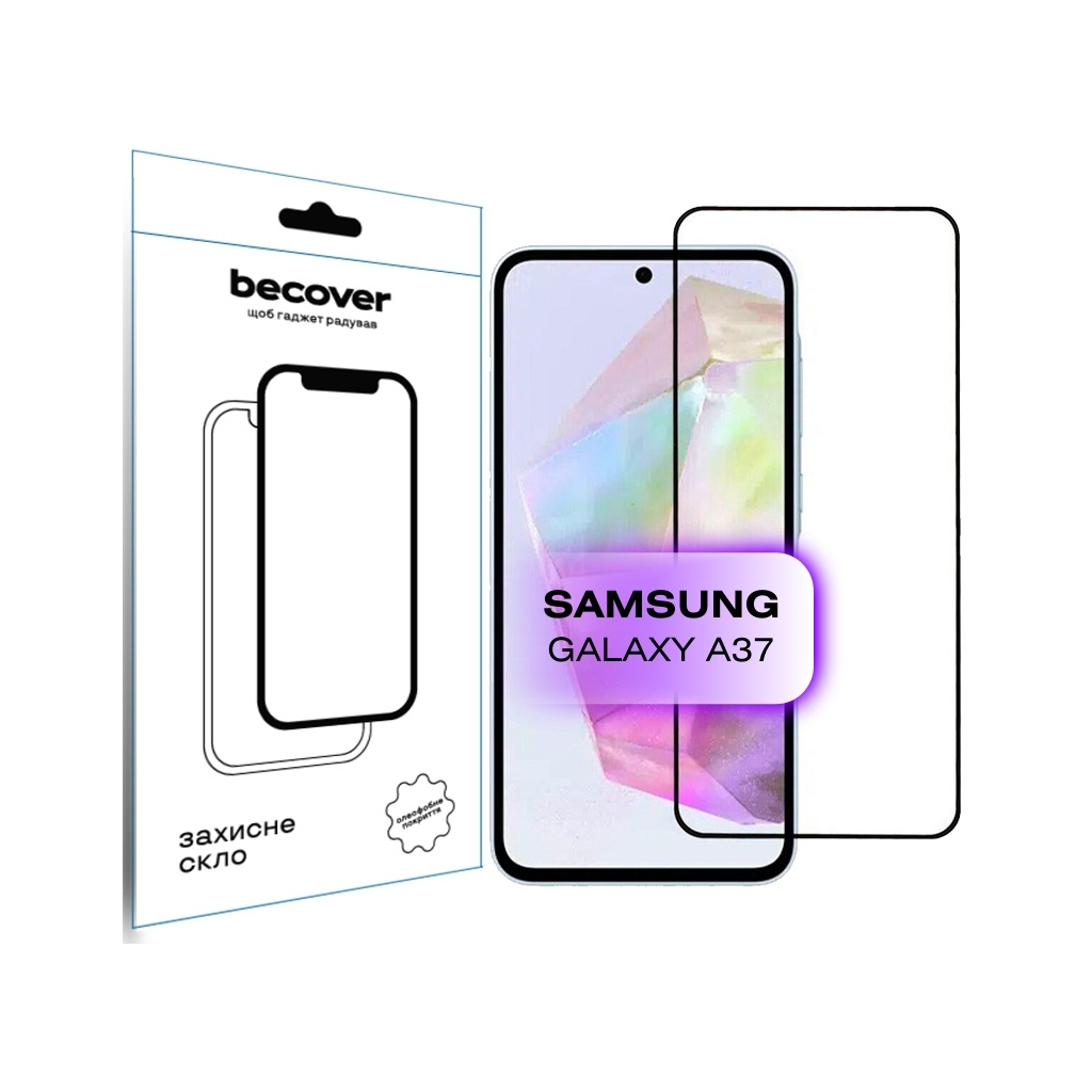 Захисне скло BeCover для Samsung Galaxy А37 SM-A376 Black (714916) фото1