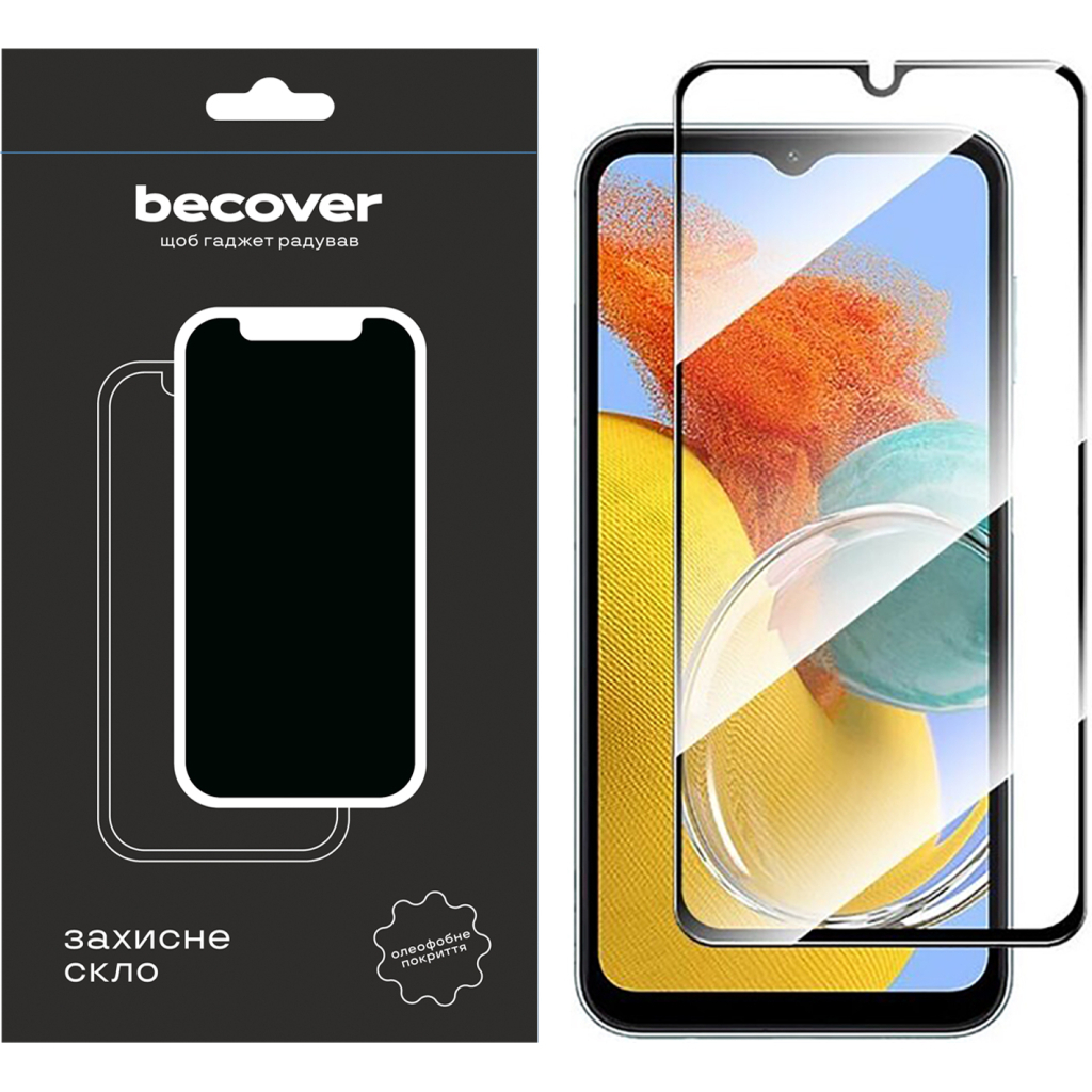 Захисне скло BeCover для Samsung Galaxy M14 5G SM-M146 Black (709258) фото1