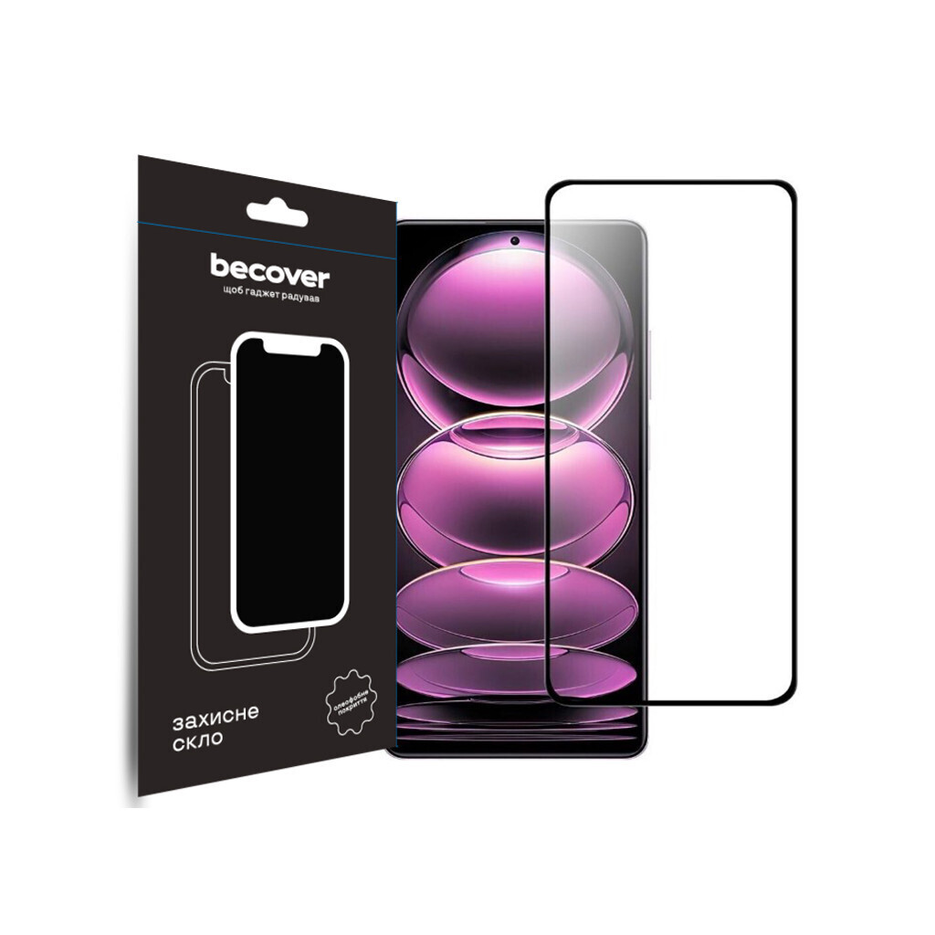 Защитное стекло BeCover для Xiaomi Poco X5 Pro 5G Black (708820) фото1