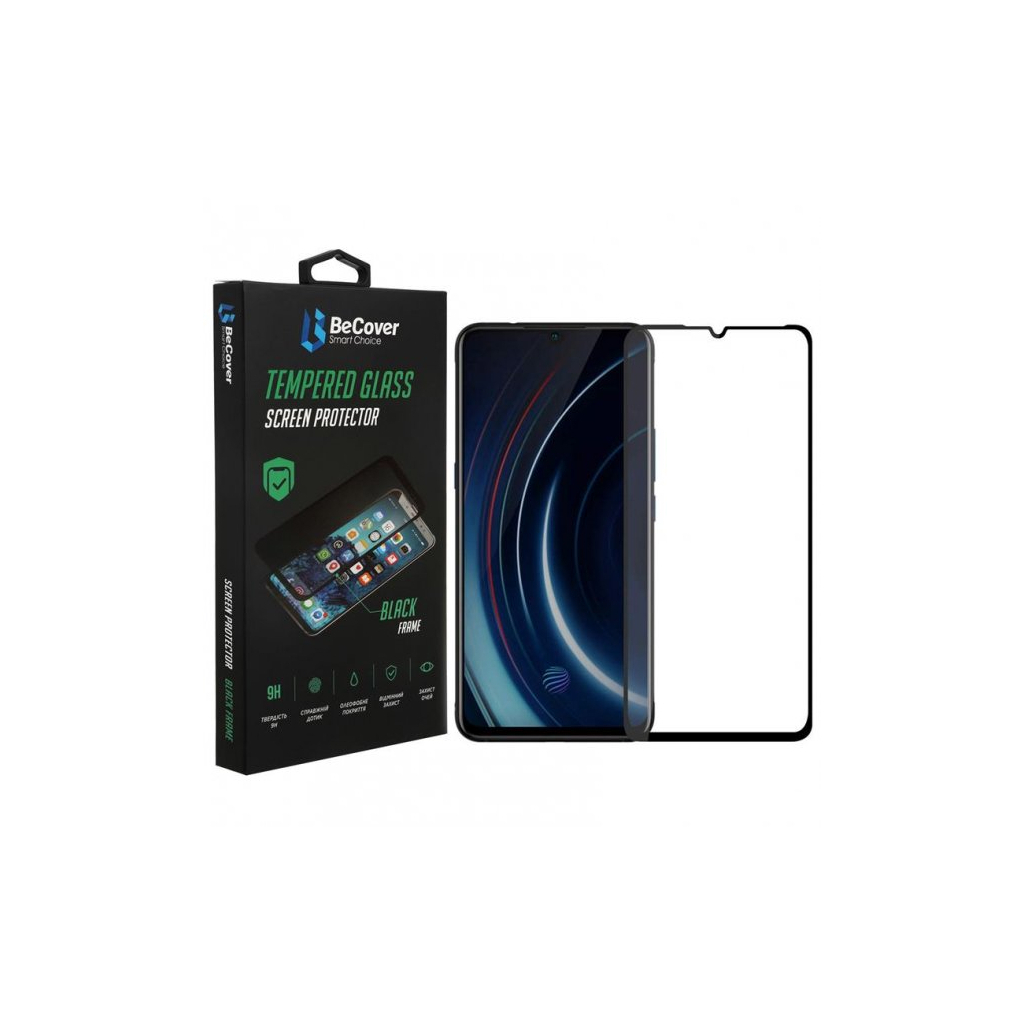 Захисне скло BeCover для Vivo Y15s/Y15a Black (707250) фото1