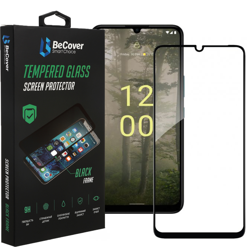 Захисне скло BeCover для Nokia C31 Black (708546) фото1