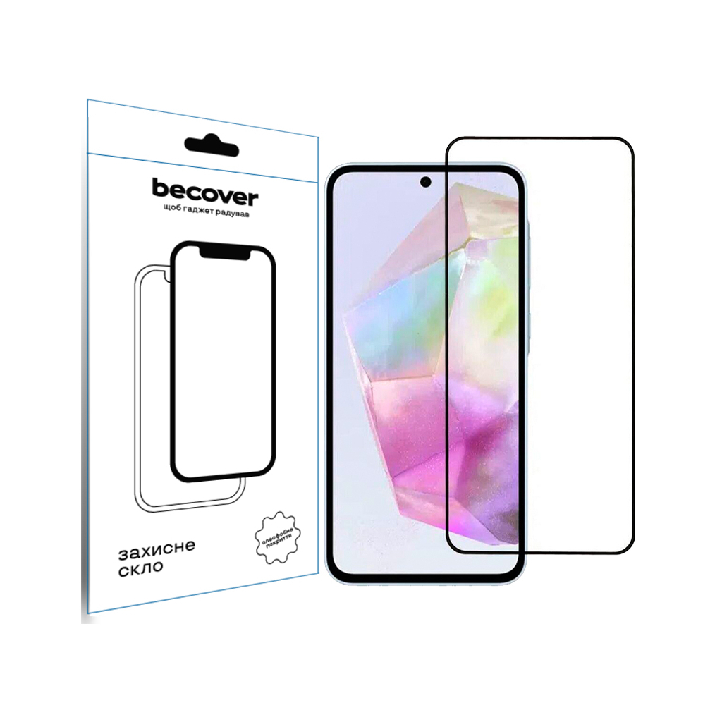 Захисне скло BeCover для Samsung Galaxy A36 SM-A366 Black (712886) фото1