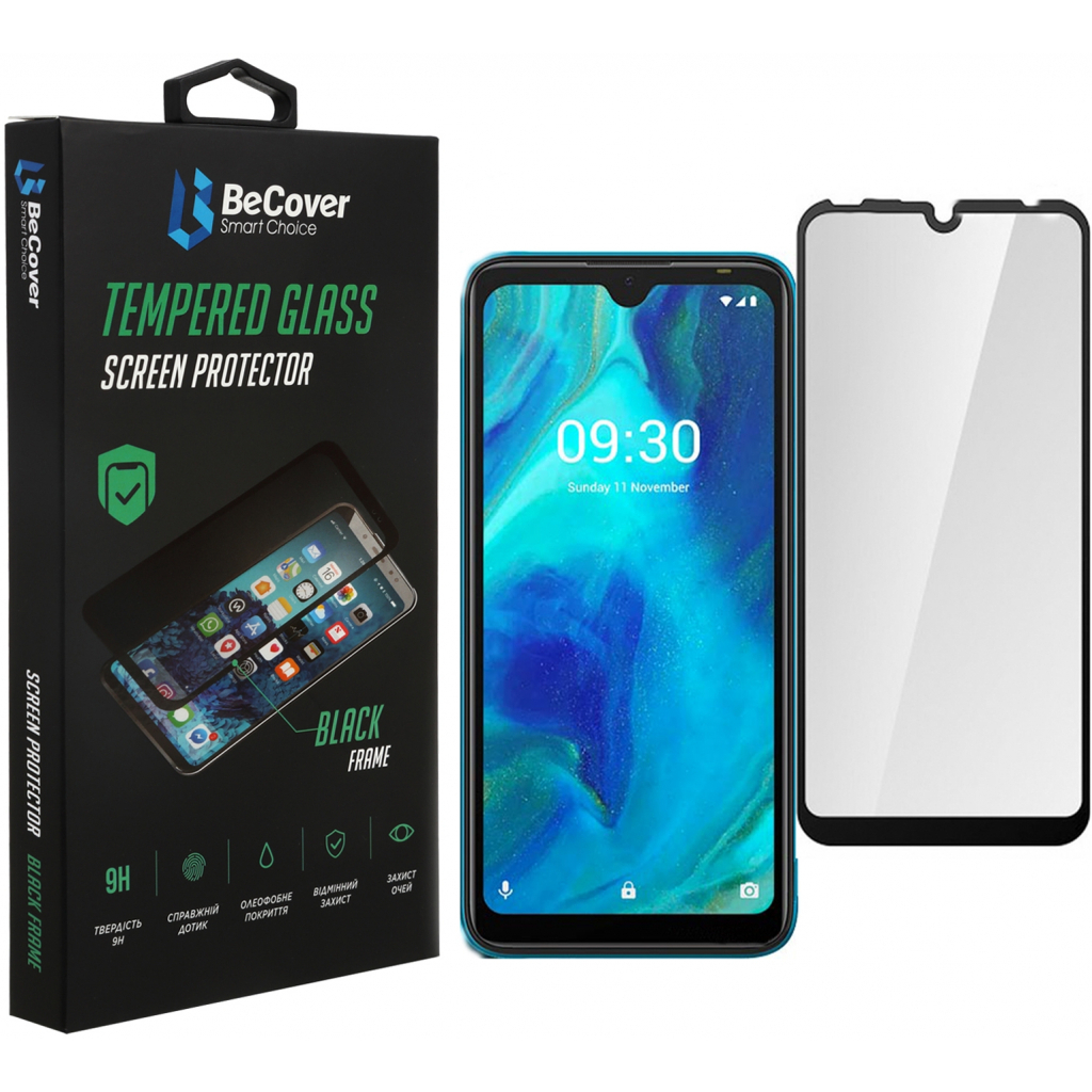 Захисне скло BeCover для Tecno Pop 5 Black (706669) фото1