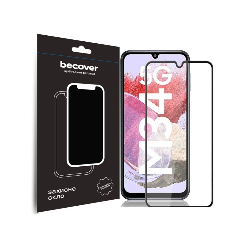 Захисне скло BeCover для Samsung Galaxy M34 5G SM-M346 Black (711445) фото1