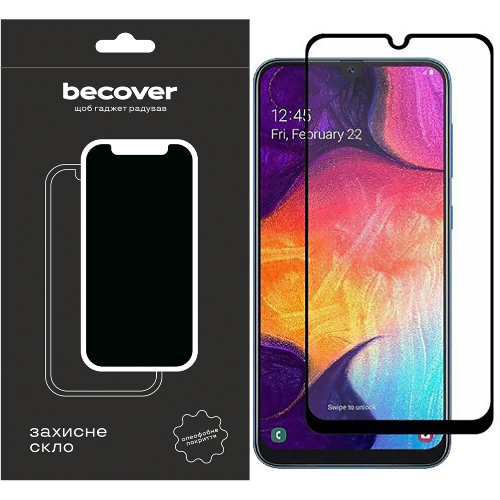 Защитное стекло BeCover для Tecno Spark 10 (KI5q) Black (709266) фото1