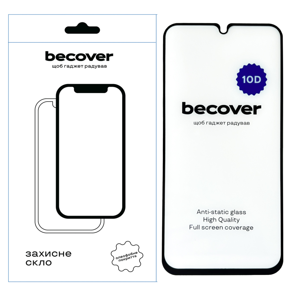 Захисне скло BeCover для Samsung Galaxy M34 5G SM-M346 10D Black (711358) фото1
