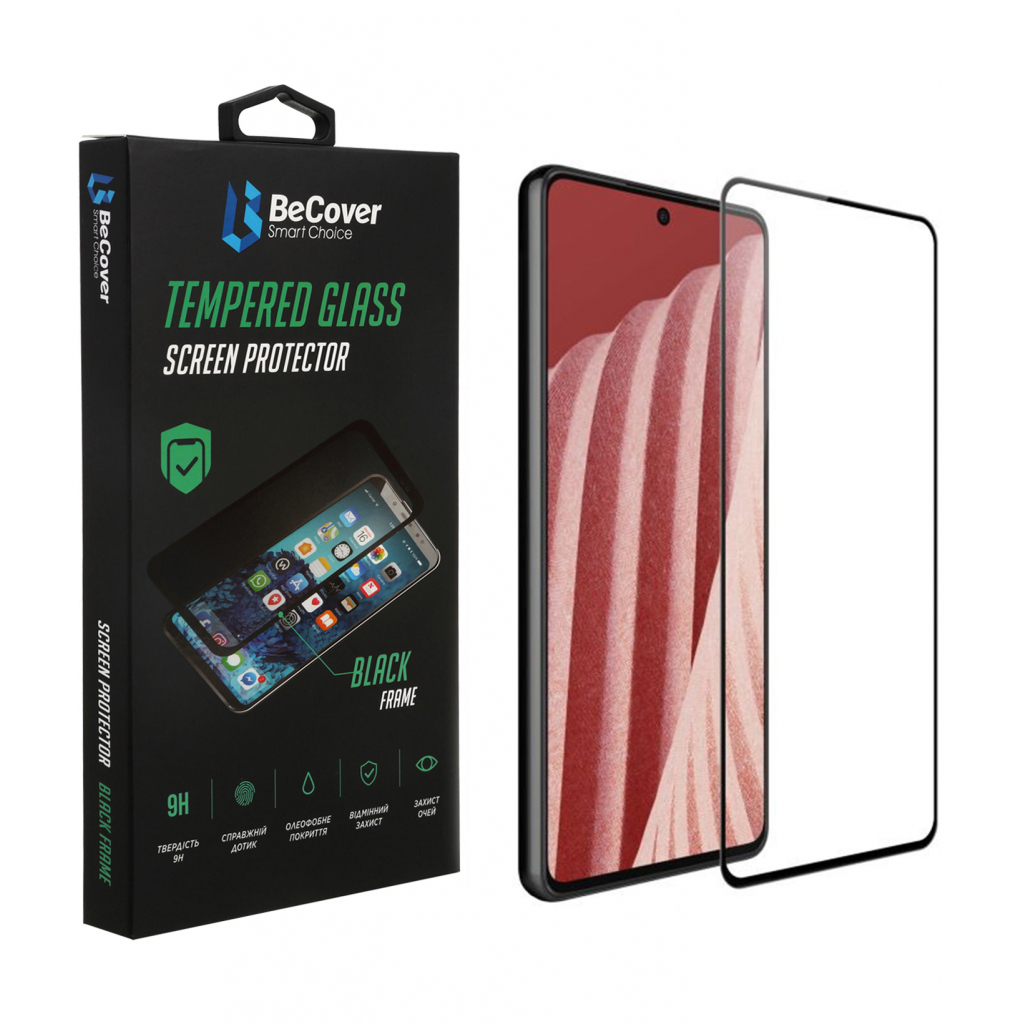 Захисне скло BeCover для Samsung Galaxy A73 SM-A736 Black (707323) фото1