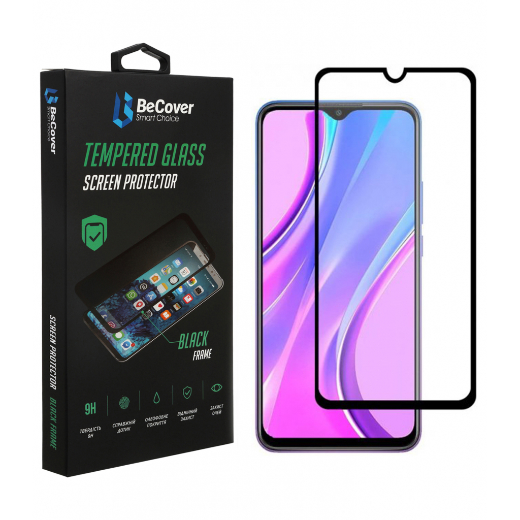 Захисне скло BeCover для Tecno Spark 8 Black (707329) фото1
