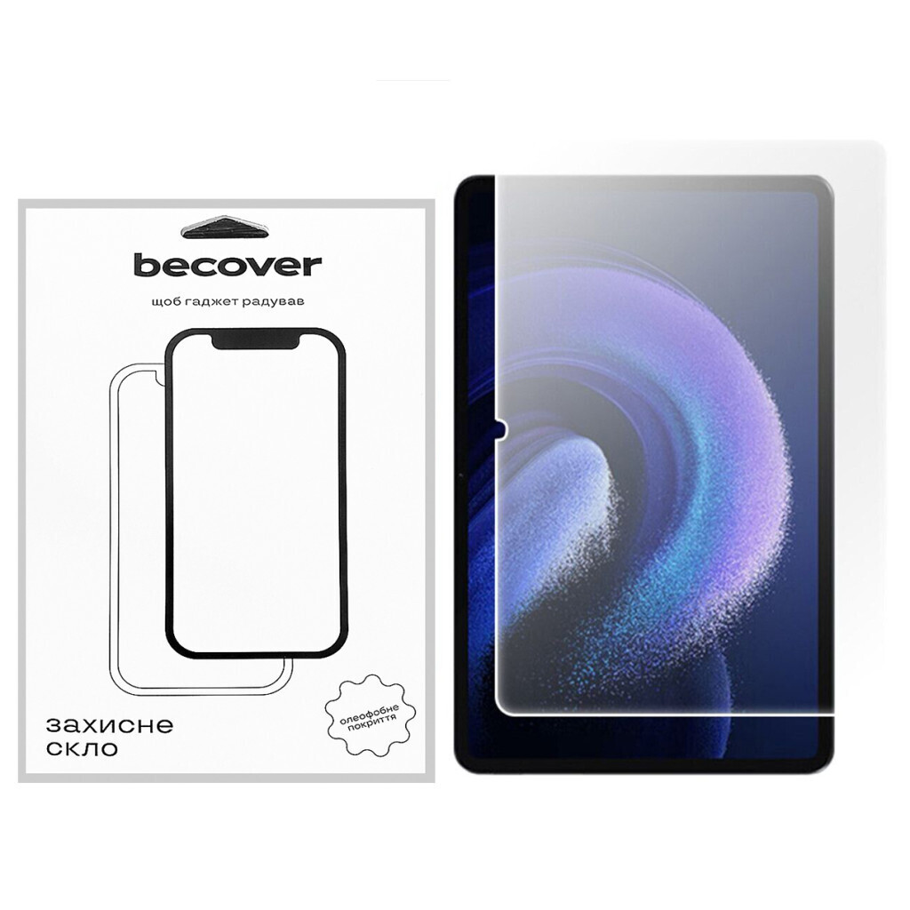 Защитное стекло BeCover для Xiaomi Pad 6S Pro 12.4" (711067) фото1