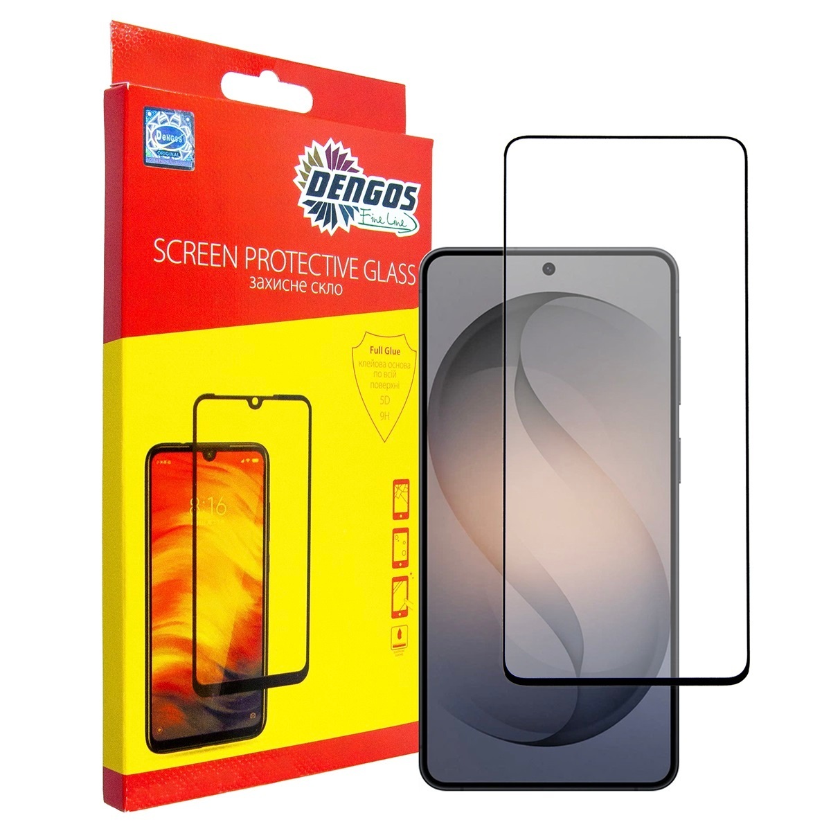Защитное стекло Dengos для Samsung Galaxy S26 Plus SM-S946 Black Full Glue (TGFG-443) фото1