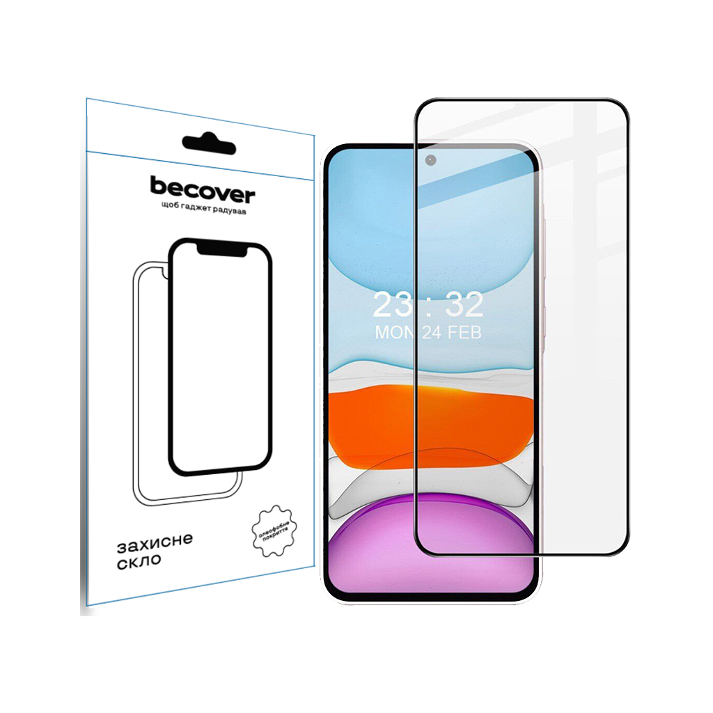 Захисне скло BeCover для Samsung Galaxy A56 SM-A566 Black (712887) фото1