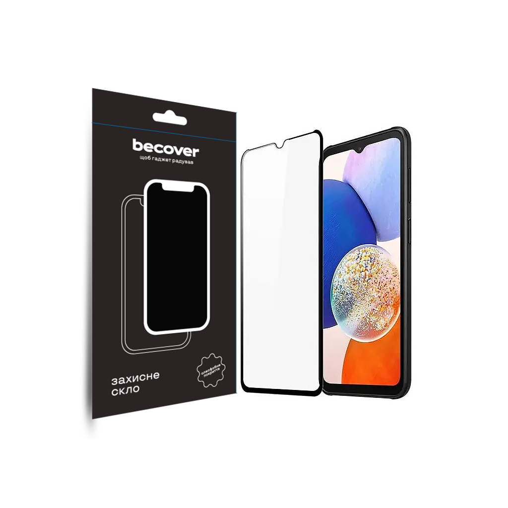 Защитное стекло BeCover для Samsung Galaxy A14 SM-A145/A14 5G SM-A146 Black (708953) фото1
