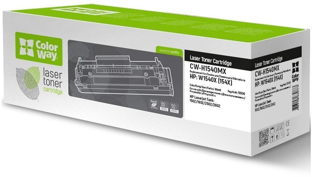 Картридж лазерный ColorWay HP (W1540X) LJ Tank 1502/1602/2603 Black (CW-H1540MX)