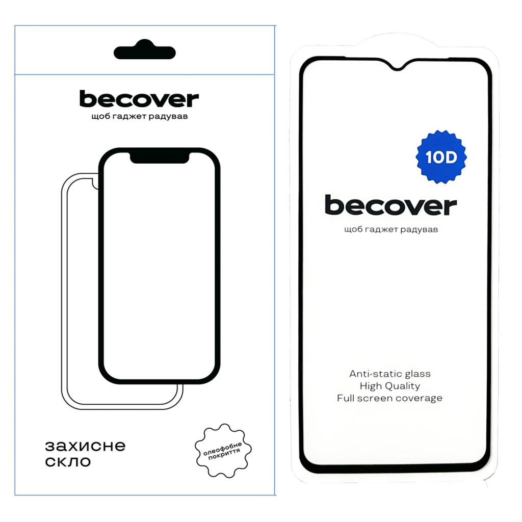 Захисне скло BeCover для Samsung Galaxy A04e SM-A042 10D Black (711347) фото1