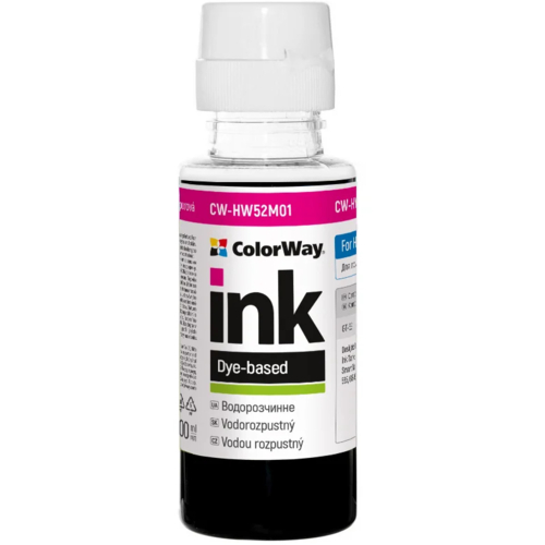 Чернила ColorWay HP Ink Tank 115/315/415 Magenta 100 мл (ColorWay-HW52M01)