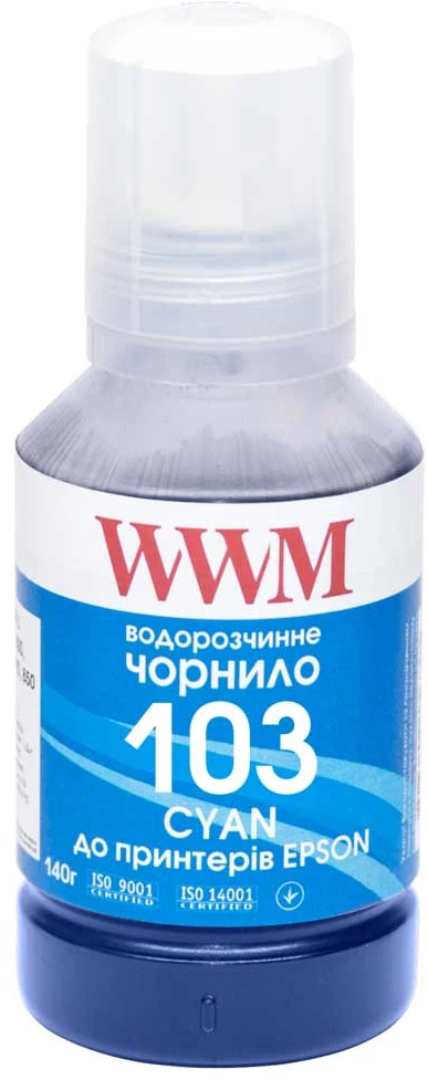Чернила WWM Epson L3100/3110/3150 Cyan 140 г (E103C) фото1