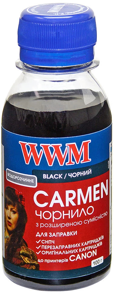 Чернила WWM Canon Universal Carmen Black 100 г (CU/B-2) фото1