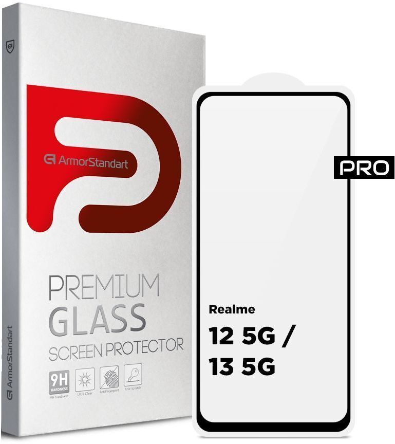 Защитное стекло Armorstandart Pro Realme 12 5G / 13 5G Black (ARM77900) фото1