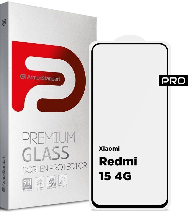 Защитное стекло Armorstandart Pro Xiaomi Redmi 15 4G (ARM85415) фото1