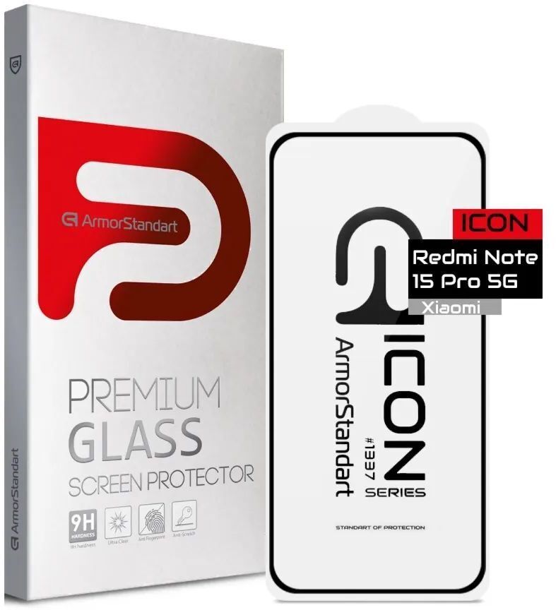Защитное стекло Armorstandart Icon Xiaomi Redmi Note 15 Pro 5G (ARM90803) фото1