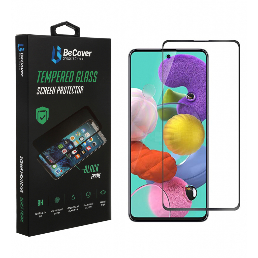 Защитное стекло BeCover Samsung Galaxy M52 SM-M526 Black (706905) фото1