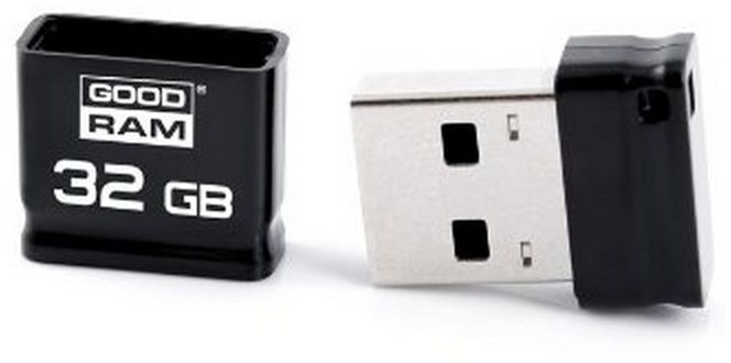 USB флеш накопичувач Goodram 32GB Piccolo Black USB 2.0 (UPI2-0320K0R11) фото1