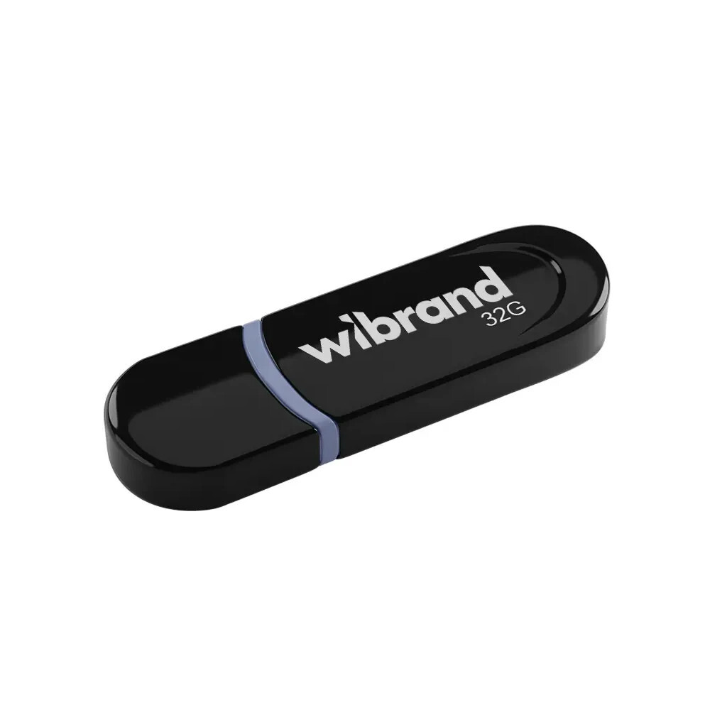 USB флеш накопичувач Wibrand 32GB Panther Black USB 2.0 (WI2.0/PA32P2B) фото1